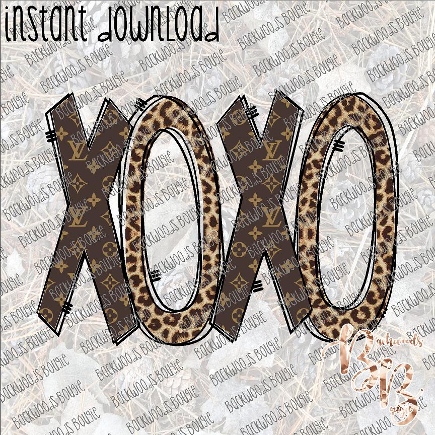 XoXo Louis Vuitton Pattern SVG