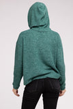 Hooded Brushed Melange Hacci Sweater