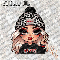 Dawgs Blonde INSTANT DOWNLOAD print file PNG