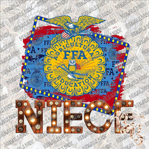 FFA Niece INSTANT DOWNLOAD print file PNG