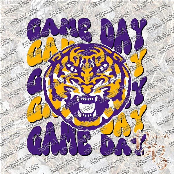 Game Day Retro - Tigers SUBLIMATION Transfer READY to PRESS