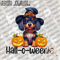 Hall-o-weenie INSTANT DOWNLOAD print file PNG