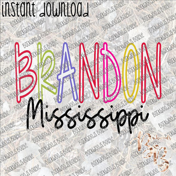 Hometown Inline - Brandon INSTANT DOWNLOAD print file PNG