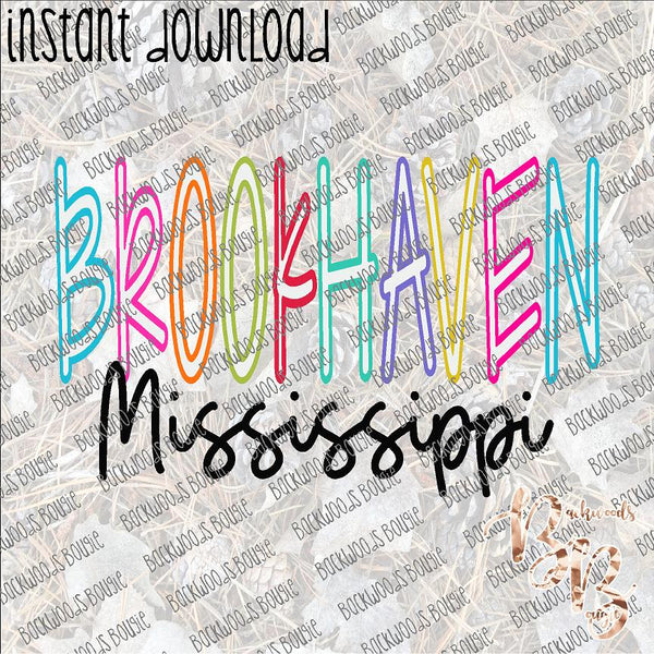 Hometown Inline - Brookhaven INSTANT DOWNLOAD print file PNG