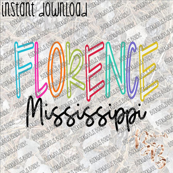 Hometown Inline - Florence INSTANT DOWNLOAD print file PNG