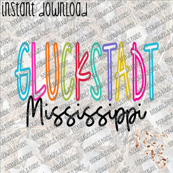 Hometown Inline - Gluckstadt INSTANT DOWNLOAD print file PNG