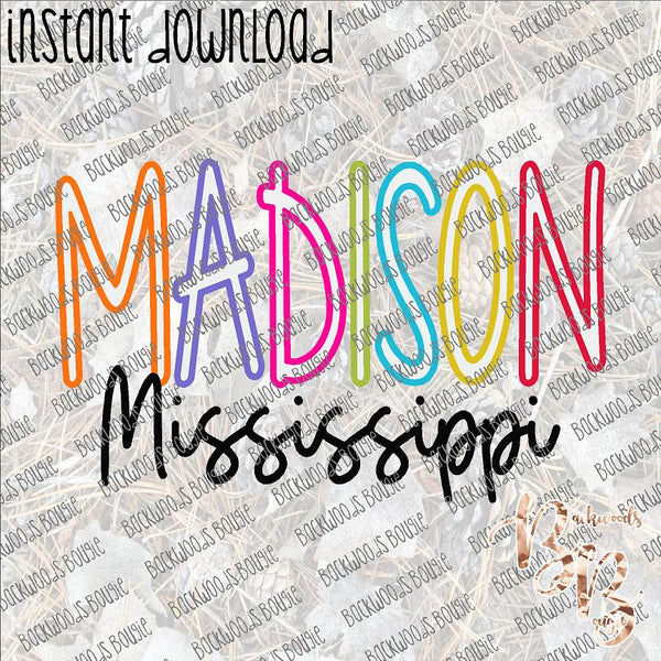 Hometown Inline - Madison INSTANT DOWNLOAD print file PNG