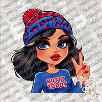 Hotty Toddy Brunette SUBLIMATION Transfer READY to PRESS