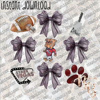 MSU Coquette Bows INSTANT DOWNLOAD print file PNG (Copy)