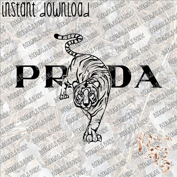 Prada Tiger Inspired INSTANT DOWNLOAD print file PNG