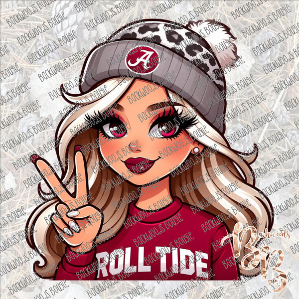 Roll Tide Blonde SUBLIMATION Transfer READY to PRESS