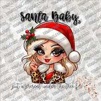 Santa Baby Mrs Claus SUBLIMATION Transfer READY to PRESS