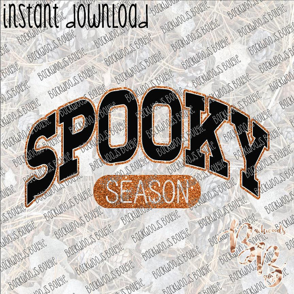 Spooky Season Arched INSTANT DOWNLOAD print file PNG