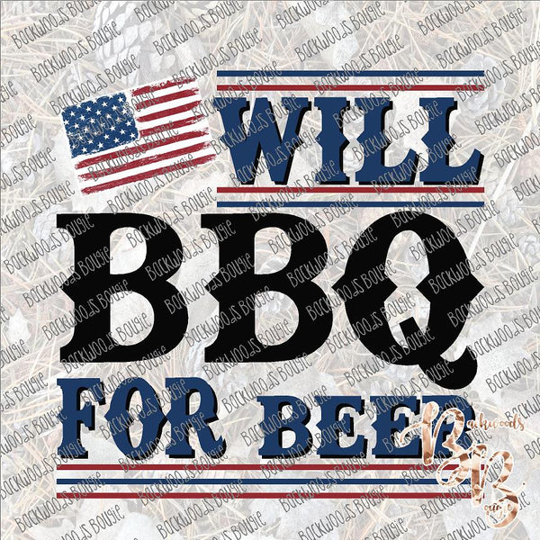 Will BBQ for Beer SUBLIMATION Transfer READY to PRESS