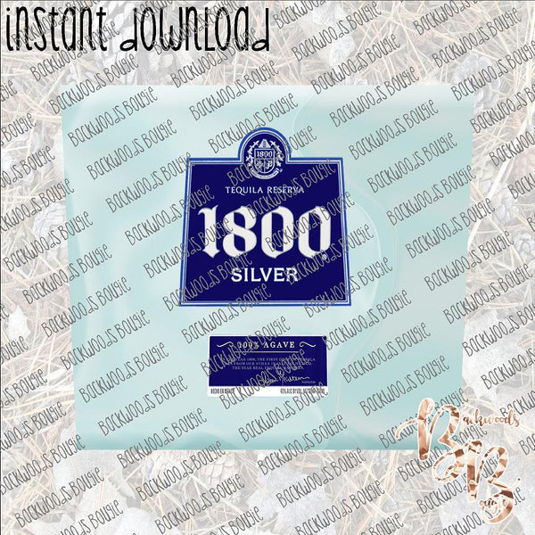 1800 tequila label