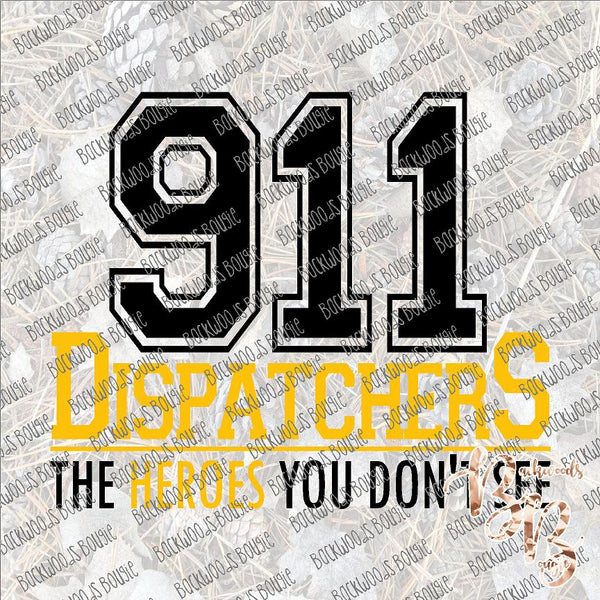 911 Dispatchers SUBLIMATION Transfer READY to PRESS