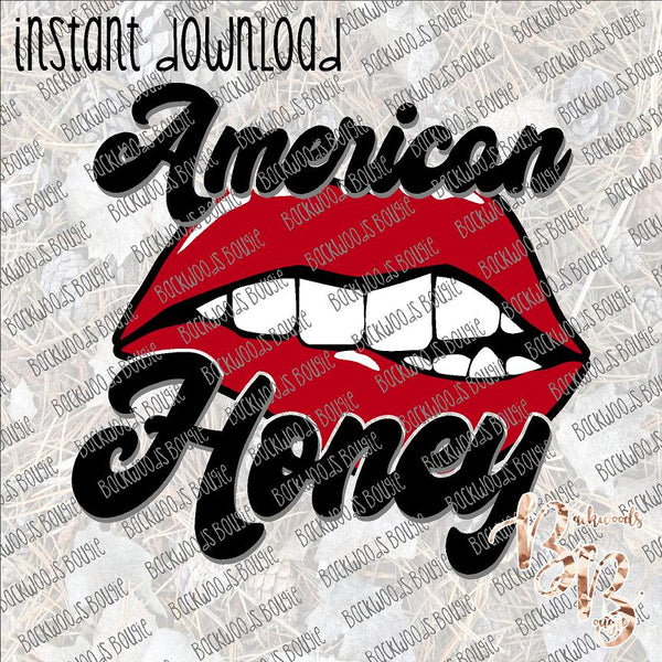 American Honey INSTANT DOWNLOAD print file PNG