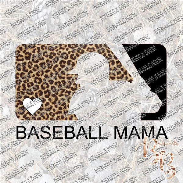 Baseball Logo Leopard Baseball Mama SUBLIMATION Transfer READY to PRESS
