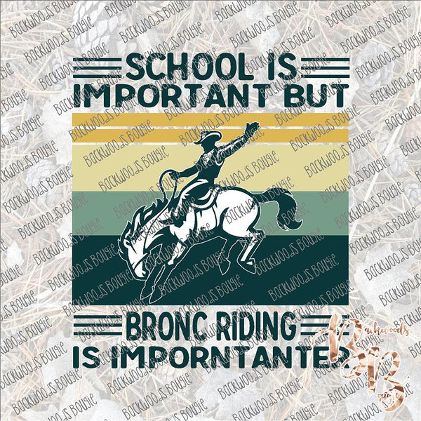 Bronc Riding Importanter SUBLIMATION Transfer READY to PRESS