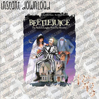 Beetlejuice Movie Poster INSTANT DOWNLOAD print file PNG