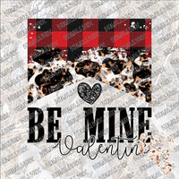 Be Mine Valentine (Cigarette Box) SUBLIMATION Transfer READY to PRESS