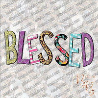 Blessed Bright SUBLIMATION Transfer READY to PRESS