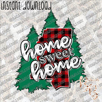 Christmas MS Home Sweet Home INSTANT DOWNLOAD print file PNG