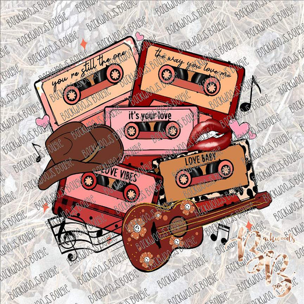 Country Cassette Tapes SUBLIMATION Transfer READY to PRESS