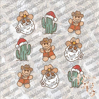 Cowboy Christmas SUBLIMATION Transfer READY to PRESS