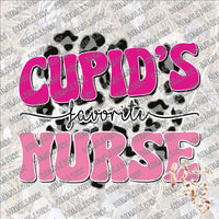 Cupid's Favorite Nurse SUBLIMATION Transfer READY to PRESS