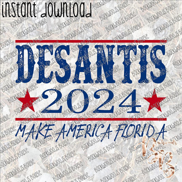 Desantis 2024 INSTANT DOWNLOAD print file PNG