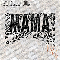 Distressed Leopard Mama Cigarette Box INSTANT DOWNLOAD print file PNG mama