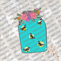 Fireflies in a Mason Jar SUBLIMATION Transfer READY to PRESS