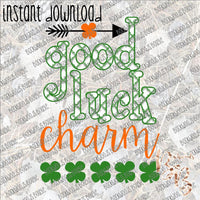 Good Luck Charm INSTANT DOWNLOAD print file PNG