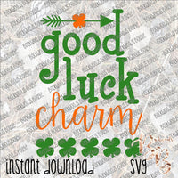 Good Luck Charm INSTANT DOWNLOAD cut file SVG