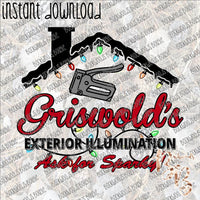 Griswold's Exterior Illumination INSTANT DOWNLOAD print file PNG