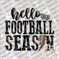 Hello Football Season SUBLIMATION Transfer READY to PRESS