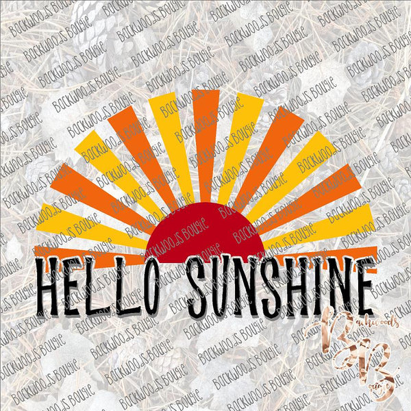 Hello Sunshine SUBLIMATION Transfer READY to PRESS