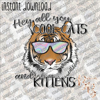 Hey All You Cool Cats and Kittens INSTANT DOWNLOAD print file PNG