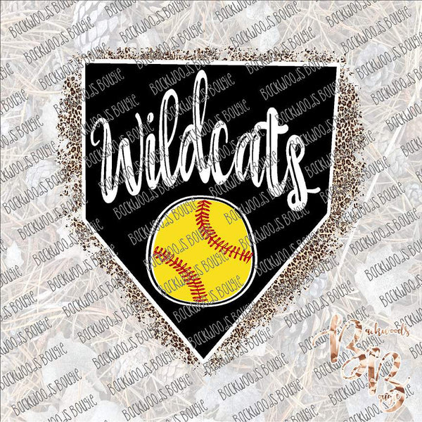 Homeplate Wildcats SUBLIMATION Transfer READY to PRESS