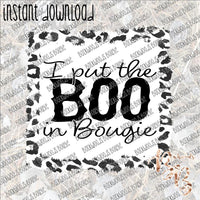 I put the BOO in Bougie INSTANT DOWNLOAD print file PNG