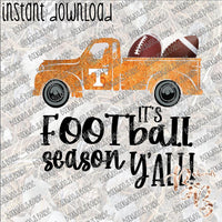 It's Football Season Y'all INSTANT DOWNLOAD print file PNG