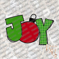 Joy Ornament 2 SUBLIMATION Transfer READY to PRESS