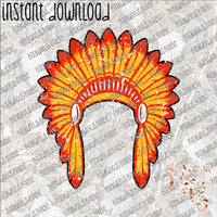 Kansas City Headdress INSTANT DOWNLOAD print file PNG