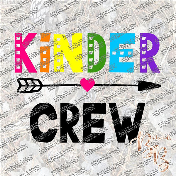 Kinder Crew SUBLIMATION Transfer READY to PRESS