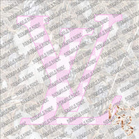 LV Logo Dampier Print Pink SUBLIMATION Transfer READY to PRESS