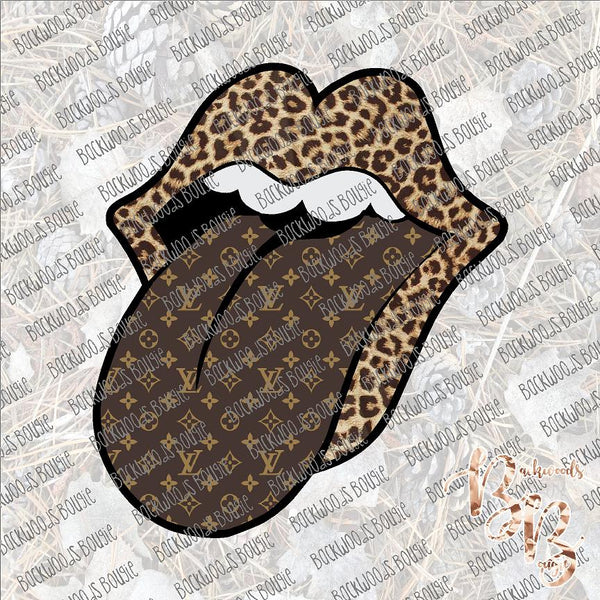 LV Tongue Out SUBLIMATION Transfer READY to PRESS