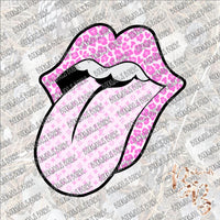 LV Tongue Out Pink SUBLIMATION Transfer READY to PRESS