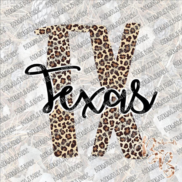 Leopard TX Texas SUBLIMATION Transfer READY to PRESS