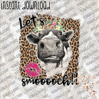 Let's Smooooch!! INSTANT DOWNLOAD print file PNG